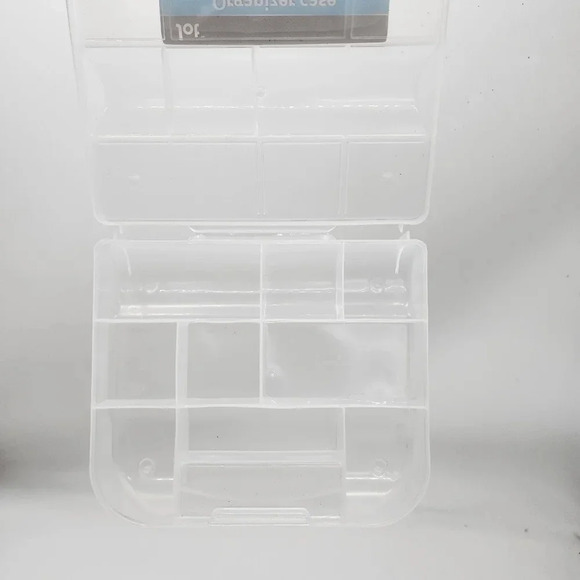 Jot Clear Lock-Top Organizer Storage Case Container 9 Sections 7.5"x6.5"x1.75” - Picture 8 of 10
